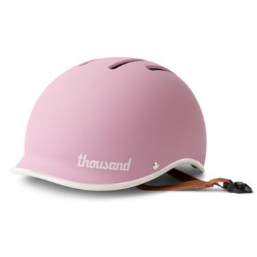 Imagem de Thousand Capacete de bicicleta adulto Heritage 2.0; o capacete de ciclismo retrô de baixo perfil original certificado de segurança para skate de bicicleta, patins de patins; para homens e mulheres