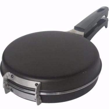 Imagem de Forno de Pizza Portátil com Frigideira Dupla - Para Panquecas, Omeletes e Pizza Rápida, Antiaderente