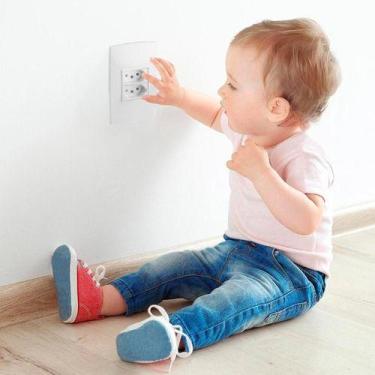 Imagem de 50 Protetor Tomada Bebe Segurança Contra Choque  + 10 Chaves - Baby Na