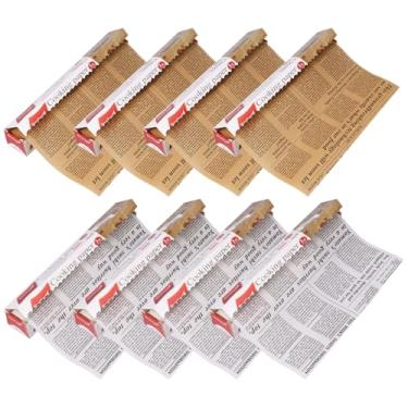 Imagem de ZJRDYYK Pacote com 8 rolos de papel manteiga de 30,8 cm x 500 cm para assar, papel antiaderente, rolo de papel para forno, fritadeira a ar e micro-ondas, rolo de papel de embrulho de alimentos