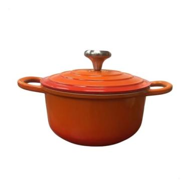 Imagem de Caçarola Antiaderente com Revestimento Nanocerâmico 24cm – 4,5L | Compatível com Indução e Forno | Alumínio e Cerâmica(Laranja)