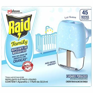 Imagem de Raid Repelente Eletrico Líquido Family, 45 Noites, 1 Aparelho e 1 Refil de 32,9ml