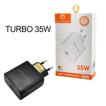 Imagem de Carregador Fonte 35w Turbo Tipo C compatível celular iPhones e Android