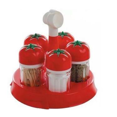Imagem de Kit 5 Porta Condimentos/Temperos Napolitano Decorativo Saleiro/Palitei