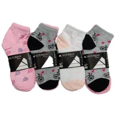 Imagem de Kit 3, 6 e 12 Pares de Meias Cano Curto-Feminina - Altomax, Kit com 3 