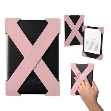 Imagem de Strapsicle Acessório de alça de mão para Kindles & Kobos - Paperwhite 2024 e 2021, Signature Edition, Colorsoft - 2 pulseiras - Aderência leve para conforto de leitura sem fim - grande - rosa (blush)