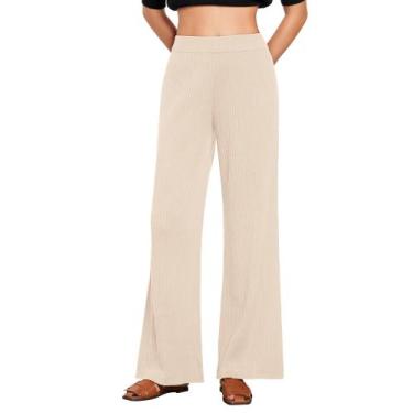 Imagem de Calças GRAPENT Comfy Fit para mulheres, bege claro, tamanho S/4-6, 202