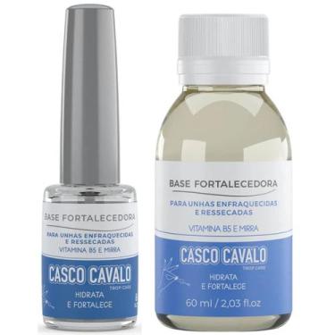 Imagem de Kit 1 Base Fortalecedora 8ml + 1 Refil Base Fortalecedora 60ml Casco C