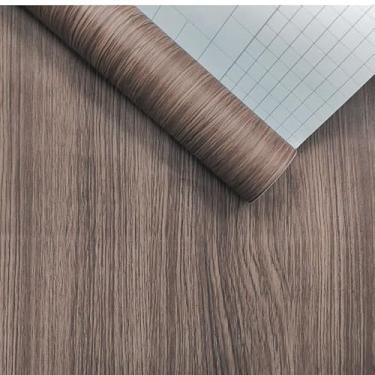 Imagem de Papel de Parede Vinílico Madeira – Autocolante Lavável 4,5m² para Ambientes Aconchegantes(Madeira Nogueira 0344C)
