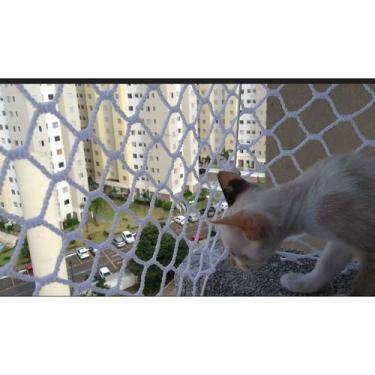 Imagem de Kit Malha 3x3 Rede Tela de Proteção 1.70X3.50 Para Gatos Filhotes, Pás
