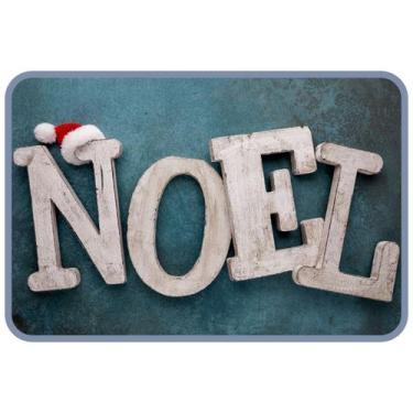 Imagem de Tapete Natal 40x60 Capacho Natalino Gorro Antiderrapante - Modakasa