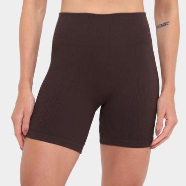 Imagem de Bermuda Hering Ciclista Feminina, Vermelho escuro, P