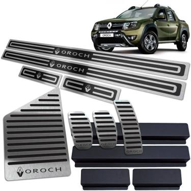 Imagem de Soleira Pedaleira Descanso Oroch 2016/2021 Manual Preto AR