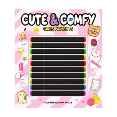 Imagem de Cute & Comfy New Edition - Girls Moments - Livro De Colorir Adulto