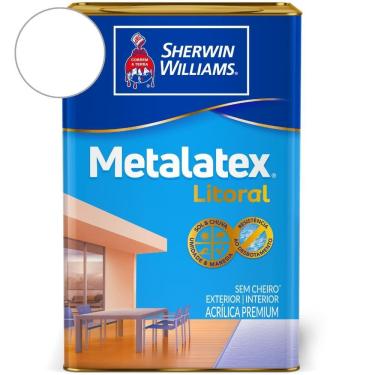 Imagem de Tinta Metalatex Litoral Acetinado Branco Sherwin Williams 18L