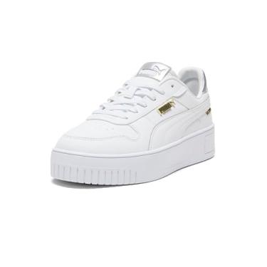 Imagem de PUMA Tênis feminino Carina Street, Branco-prata-ouro, 40
