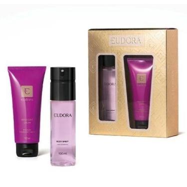 Imagem de Kit Presente Eudora Roxo Body Spray e hidratante