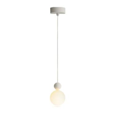 Imagem de BAZHIMAO Luzes pendentes de globo moderno, luminária de teto LED de 5W, regulável 3000K/4500K/6000K, luminária pendurada lustre para ilha de cozinha, quarto, banheiro, sala de jantar