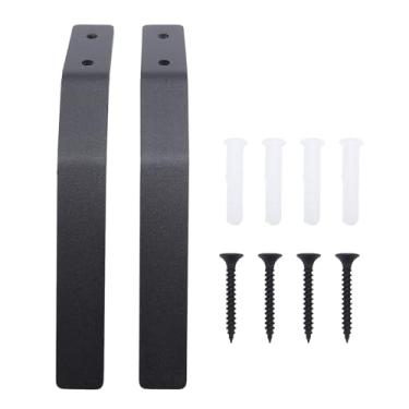 Imagem de Cabide de caveira europeu, montagem na parede, rack de exibição de caveira para cervo, vaca, grandes crânios de animais, aço carbono, preto, revestido, 7,5 x 0,98 polegadas,