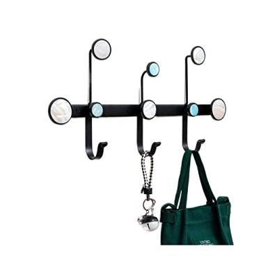 Imagem de Cabide de ferro montado na parede roupas casaco chapéu chapéu gancho cabide chaves suporte acessórios de parede organizador quarto decoração casa ganchos de parede chapéu rack guarda-chuva suporte