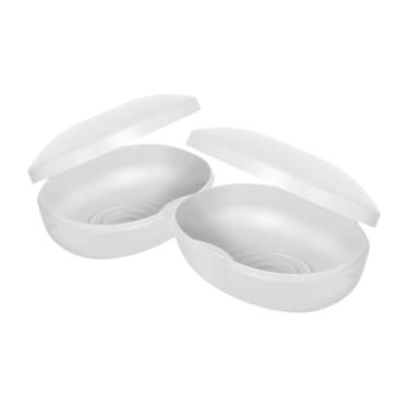 Imagem de Saboneteira Soft Fechada Porta Sabão Barra Portátil Viagem Escola Mala(2 Branco)