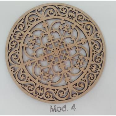 Imagem de Mandala mod.4 MDF cru - Arte telas Brasil, P
