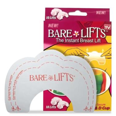 Imagem de Fita Adesiva Para Seios Bare Lifts 10 Unidades Levantamento Discreto E Confortável