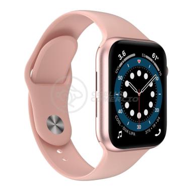 Imagem de Smartwatch Iwo W46 S Rosa Troca Pulseira Cardíaco