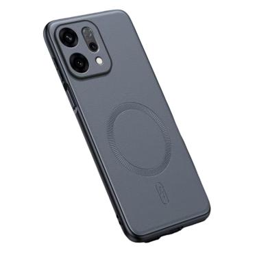 Imagem de Capinha Couro Luxo Slim Magsafe Magnetica Para Oppo Reno14 F 5g