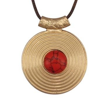 Imagem de Jeilwiy Colar feminino boho estilo hippie, grosso, longo, de couro, gargantilha preta, boêmio, Couro sintético, Sem Pedra Preciosa