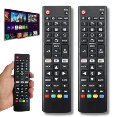 Imagem de Kit 02 Controle Remoto Compatível com LG Smart TV LCD LED 4K UHD