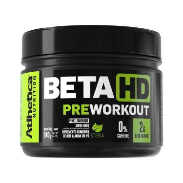 Imagem de Beta HD PreWorkout Zero Caffeine - 240g Pink Lemonade - Athetica Nutrition-Unissex