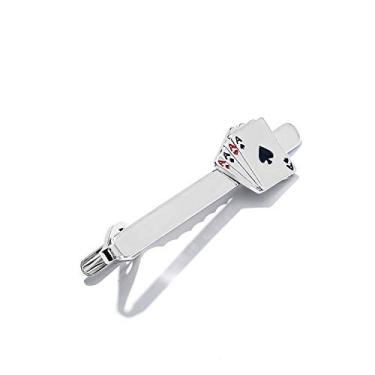 Imagem de Conjunto de broches, joias, pôquer, cartão de pôquer, prendedor de gravata e abotoaduras para homens, elegante, moderno, moderno, presentes de amizade, presentes para mulheres, presentes de Natal