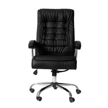 Imagem de Cadeira De Escritório Preta Base Giratória Altura Ajustável