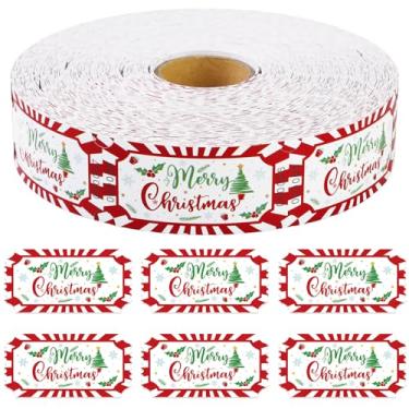 Imagem de 1000 peças de bilhete de bebida feliz Natal sorteio único rolo árvore de Natal refeição grátis bilhete de bebida para eventos carnaval feliz natal festas temáticas lazer recompensa