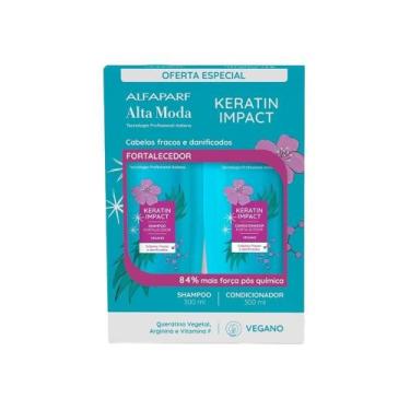 Imagem de Alfaparf Alta Moda Keratin Impact Kit Shampoo e Condicionador Fortalec