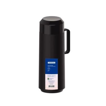 Imagem de Garrafa Térmica Tramontina Exata em Polipropileno 1 Litros Preta, 1L, 