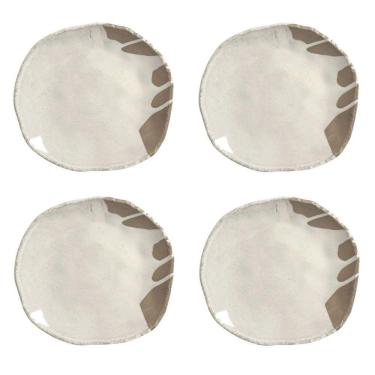 Imagem de Conjunto De Pratos Rasos 04 Peças Orgânico Eco Pampa Porto Brasil