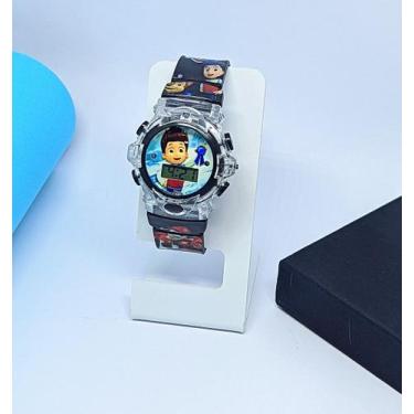 Imagem de Relógio Infantil Digital Pisca Luz Led stitch Lilo angel Princesa Barb