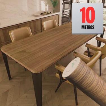 Imagem de Papel de Parede PREMIUM 2 ROLOS = 10 METROS Madeira Tabaco Claro 5m x 