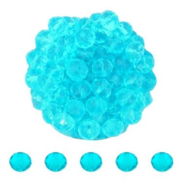 Imagem de Mandala Crafts Contas de cristal briolette turquesa de 10 mm – 200 contas de vidro facetadas para fabricação de joias, suprimentos de contas, artesanato DIY, pulseiras, colares, brincos e contas