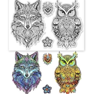 Imagem de Carimbos de silicone libélula, fundo de texto de libélula, selos transparentes de silicone para fazer cartões, decoração de álbum de fotos, 11 x 16 cm