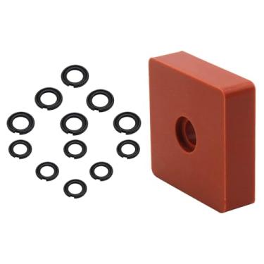 Imagem de Anéis retentores de chave de impacto de 1/5.1 cm e 3/20.3 cm com anel de vedação adequado para chave elétrica/chave pneumática, incluindo ferramenta de instalação de bigorna de anel de retenção, peças