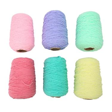 Imagem de Acouto 6 Rolos de Fio de Tufo Resistente Ao Desbotamento e Ao Encolhimento, 437 Jardas Cada – tricô Versátil para Carpetes e Fios para Fabricação de Tapetes, Decoração de Casa, Ferramentas de Tecelagem Perfeitas e Tufos de Carpetes