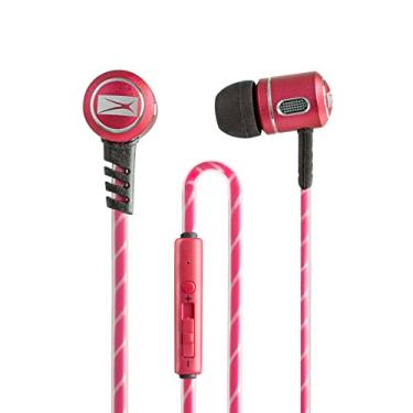 Imagem de Altec Lansing MZX147 Fones de ouvido intra-auriculares de metal sem emaranhados, ótimo uso de som para casa, piscina, escritório, fones de ouvido vermelhos
