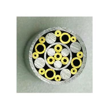 Imagem de Rebites De Mosaico Para Cabo De Faca, 8mm De Diâmetro - 1 Peça, 20 Designs Requintados, 9/39cm De Comprimento, Construção Em Aço, Latão E Cobre, Para Fabricação De Facas DIY(Pattern 10,9cm)