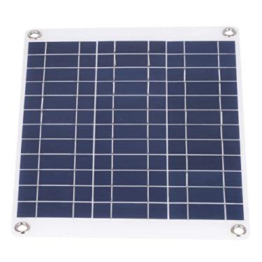 Imagem de Garosa Kit de Carregador de Painel Solar de 15 W 12 V, Carregador de Bateria Solar Portátil de Silício Policristalino para Viagens Ao Ar Livre Com 3 Tipos de Conexão