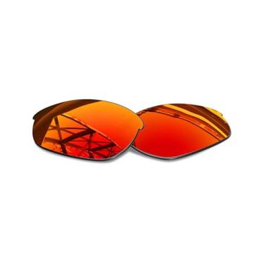 Imagem de SmartVLT Lentes de reposição masculinas vermelhas para óculos de sol Oakley Half Jacket
