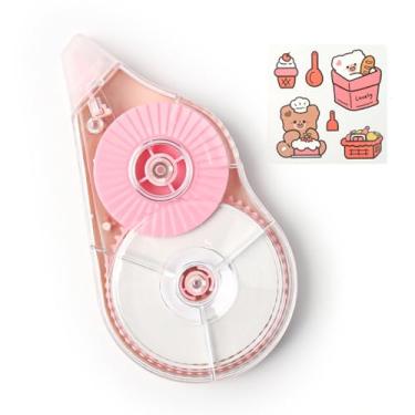 Imagem de Dispenser de Fita Corretiva Fácil Usar Aplicador para Correções Imediatas Materiais Estudo Produtos Escritório