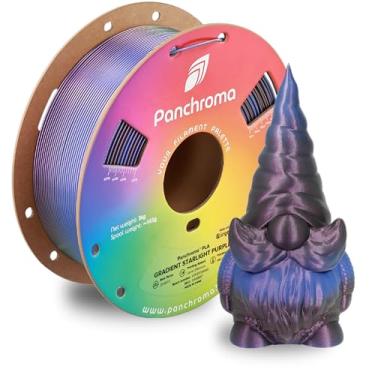 Imagem de Polymaker Panchroma Gradiente Starlight PLA Filamento de impressão 3D roxo, 1,75 mm 1KG, PLA gradiente premium, fácil de imprimir, compatível com AMS, perfeito para estatuetas, modelos de mesa